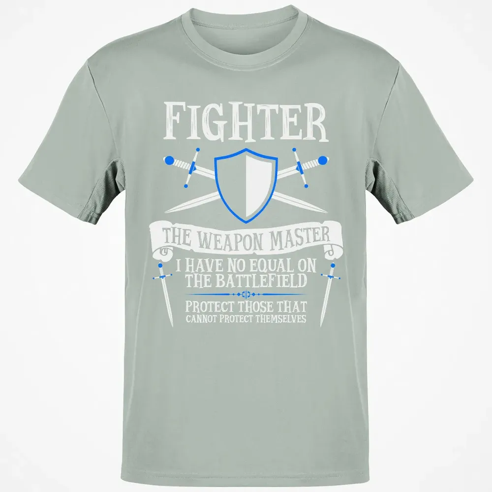 FIGHTER, THE WEAPON MASTER  (Black) Classic Unisex T-Shirt - 3