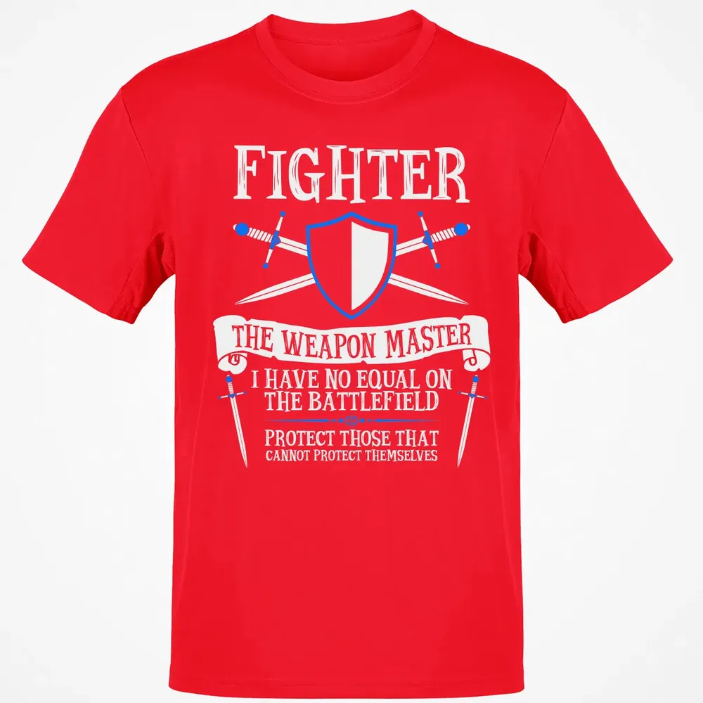 FIGHTER, THE WEAPON MASTER  (Black) Classic Unisex T-Shirt - 11