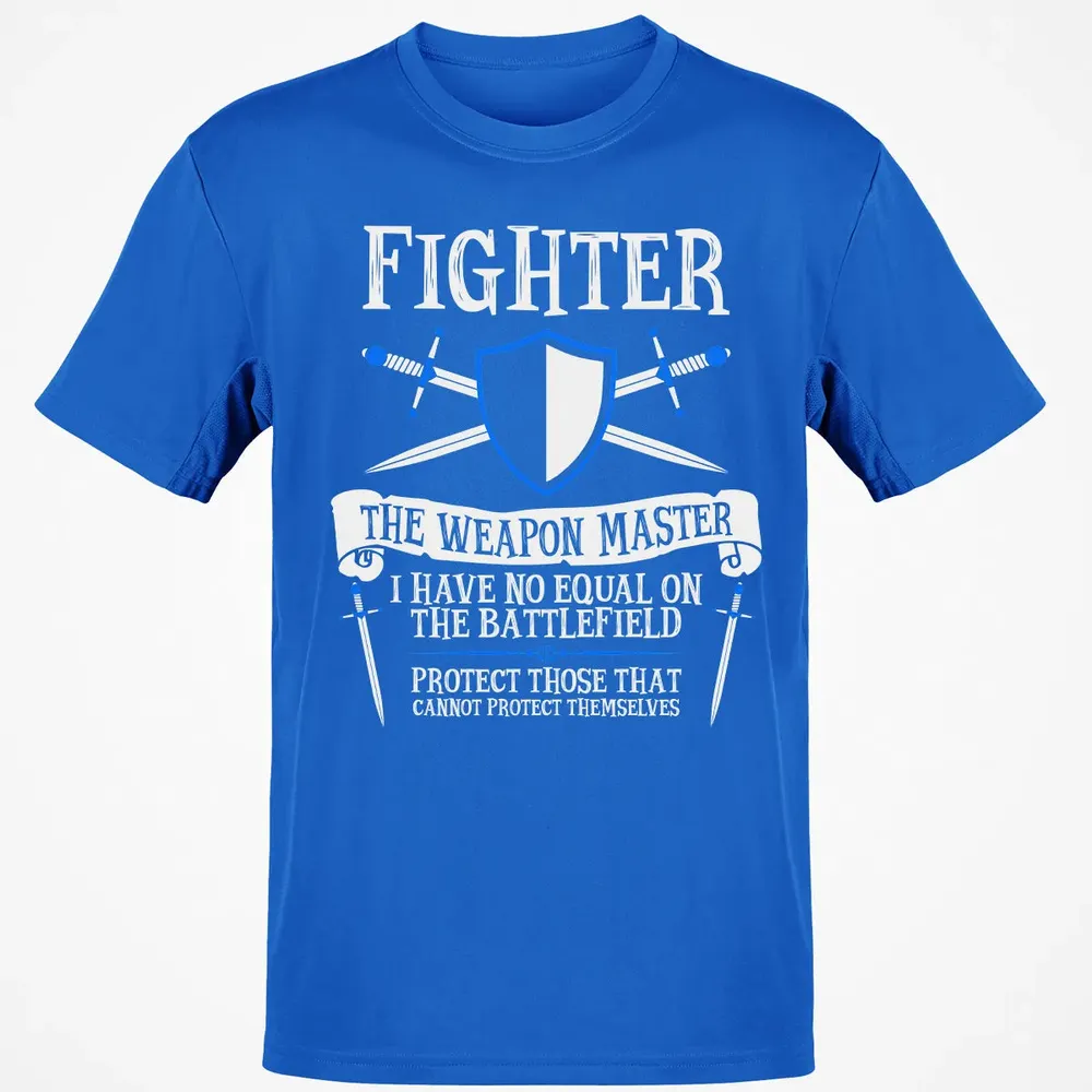 FIGHTER, THE WEAPON MASTER  (Black) Classic Unisex T-Shirt - 12