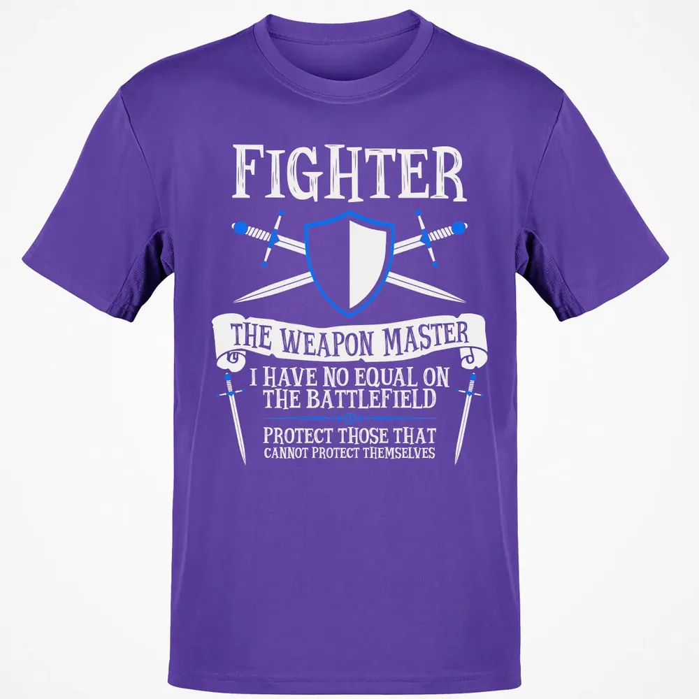 FIGHTER, THE WEAPON MASTER  (Black) Classic Unisex T-Shirt - 10