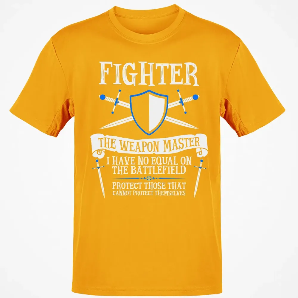FIGHTER, THE WEAPON MASTER  (Black) Classic Unisex T-Shirt - 5