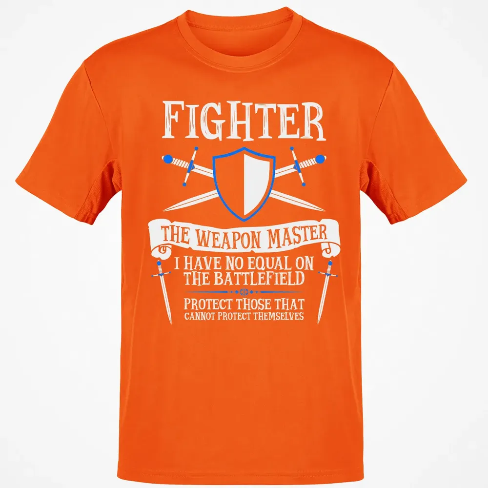 FIGHTER, THE WEAPON MASTER  (Black) Classic Unisex T-Shirt - 9