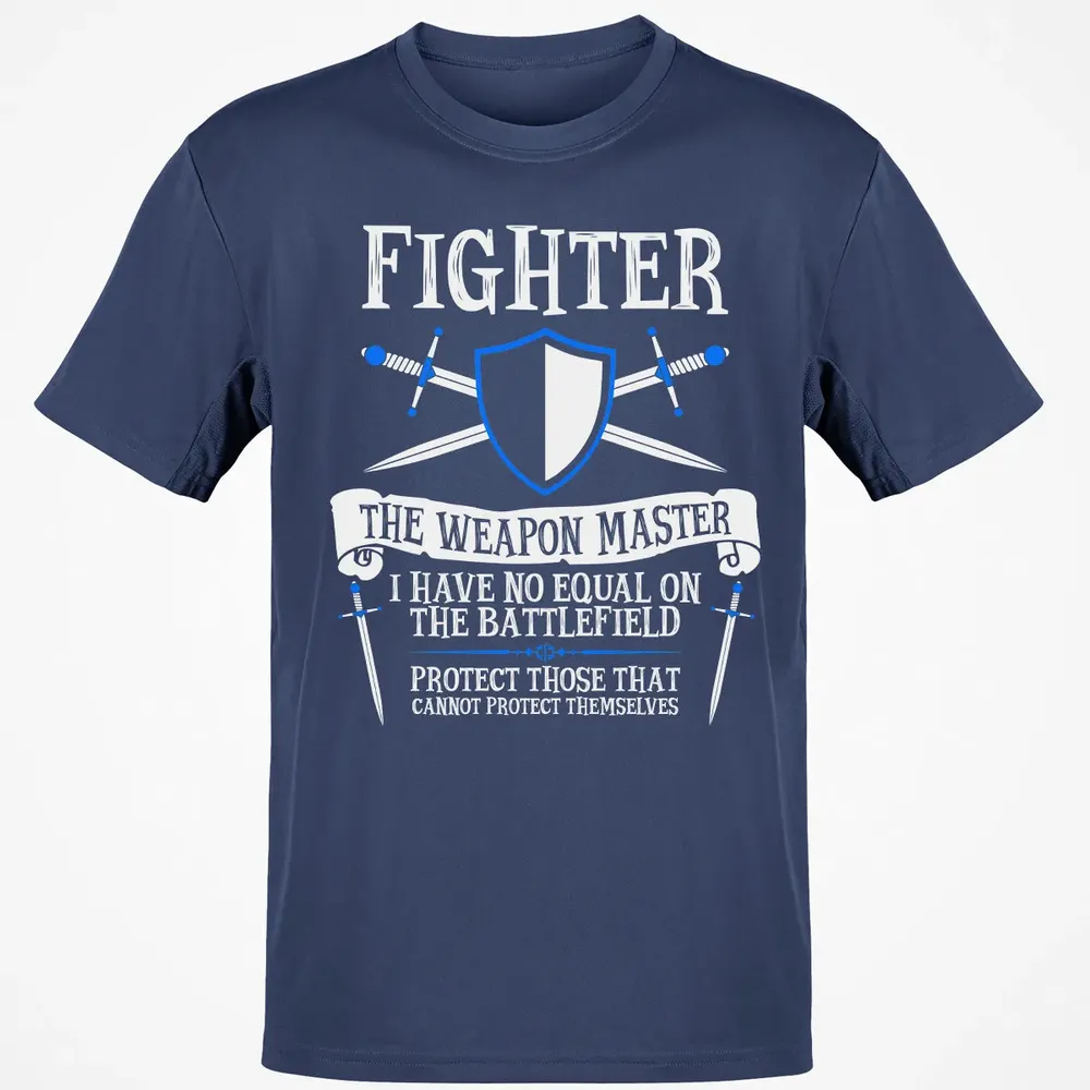 FIGHTER, THE WEAPON MASTER  (Black) Classic Unisex T-Shirt - 8