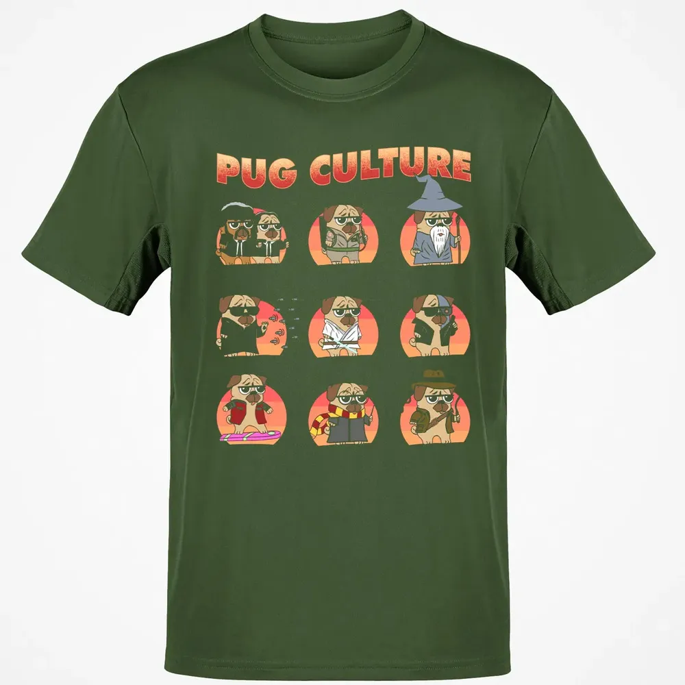 Pug Culture Classic Unisex T-Shirt - 7
