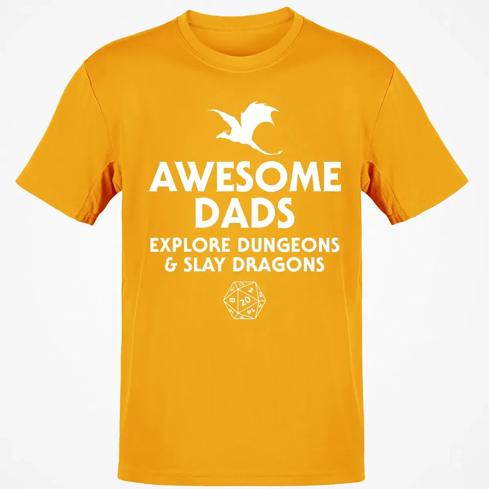 Awesome Dads Slay Dragons Classic Unisex T-Shirt - 5