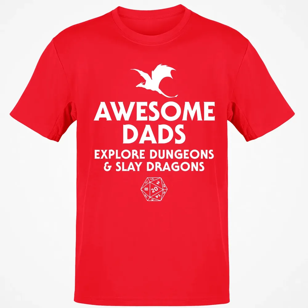 Awesome Dads Slay Dragons Classic Unisex T-Shirt - 11