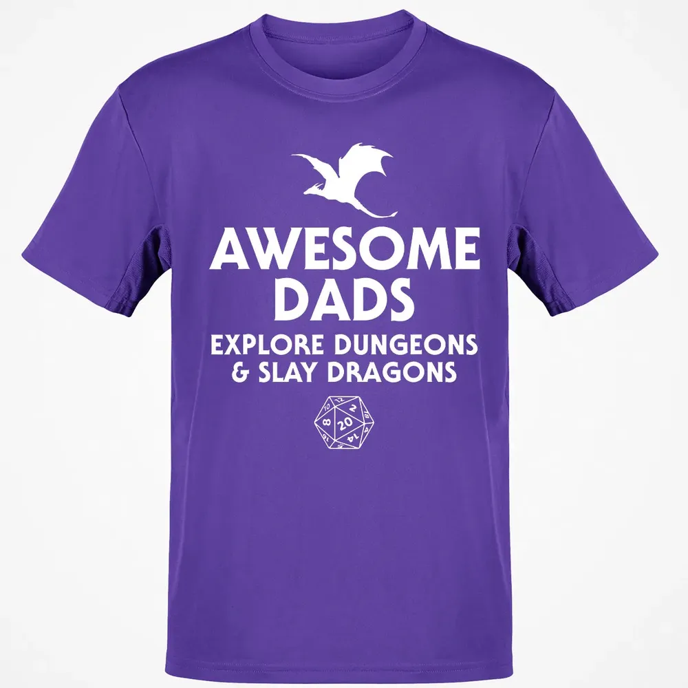 Awesome Dads Slay Dragons Classic Unisex T-Shirt - 10