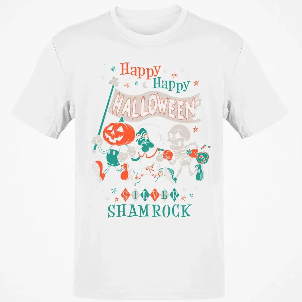 Silver Shamrock - Creepy Cute Pumpkin Classic Unisex T-Shirt - 13