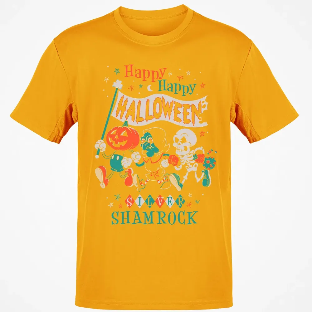 Silver Shamrock - Creepy Cute Pumpkin Classic Unisex T-Shirt - 5
