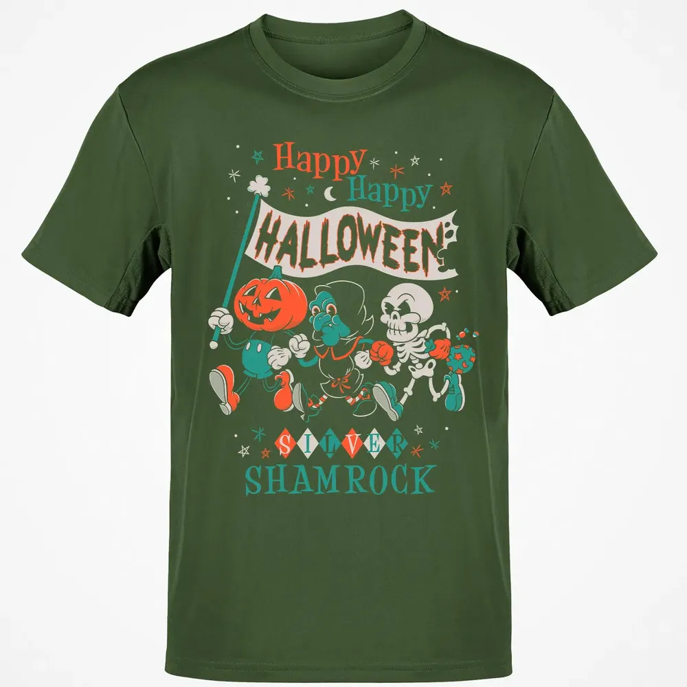Silver Shamrock - Creepy Cute Pumpkin Classic Unisex T-Shirt - 7