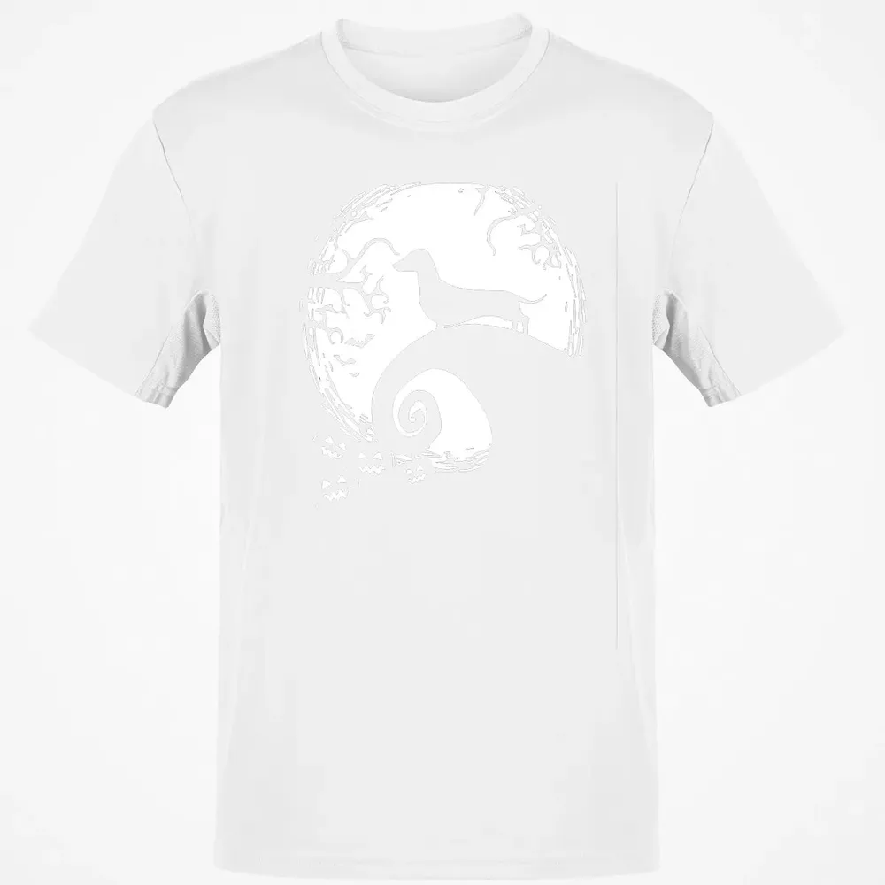 Dachshund And Moon Halloween T For Dachshund Lovers Classic Unisex T-Shirt - 13