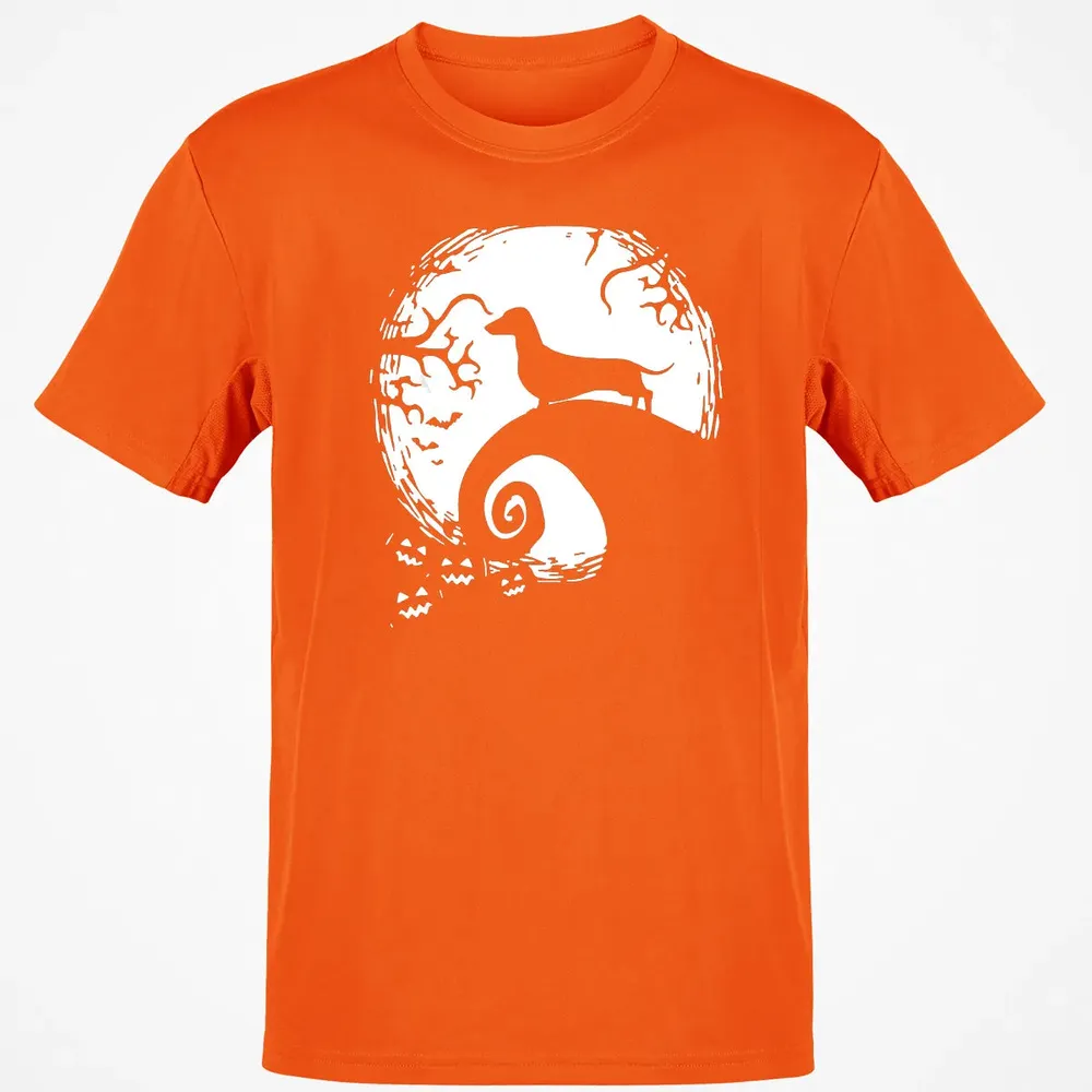 Dachshund And Moon Halloween T For Dachshund Lovers Classic Unisex T-Shirt - 9