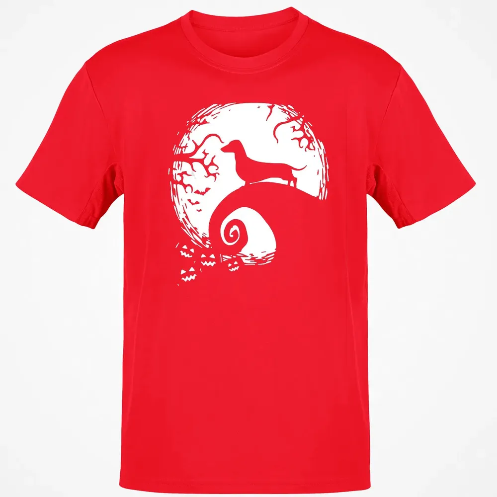 Dachshund And Moon Halloween T For Dachshund Lovers Classic Unisex T-Shirt - 11