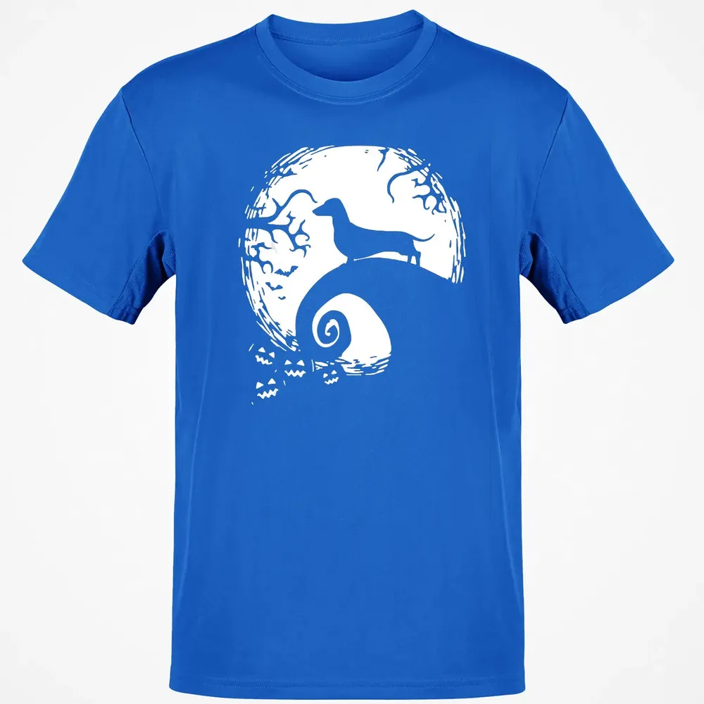 Dachshund And Moon Halloween T For Dachshund Lovers Classic Unisex T-Shirt - 12