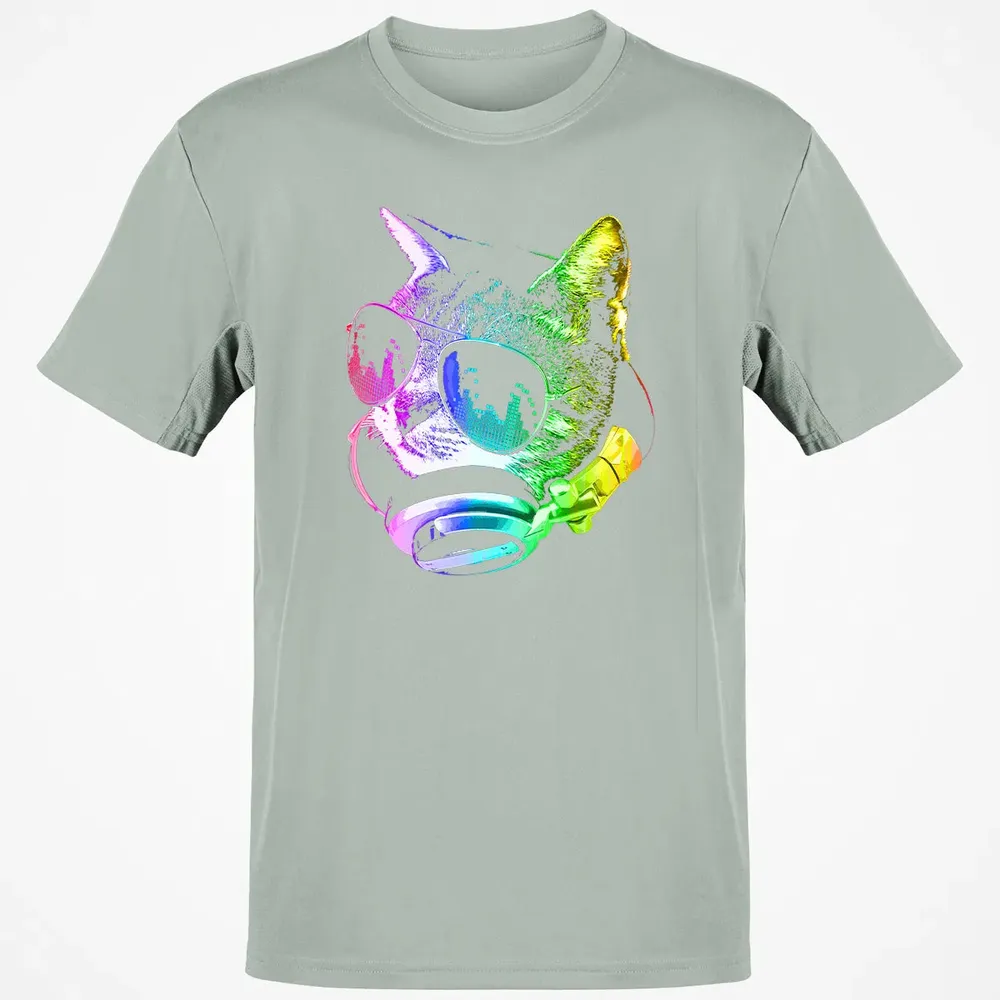 Rainbow Music Cat Classic Unisex T-Shirt - 3
