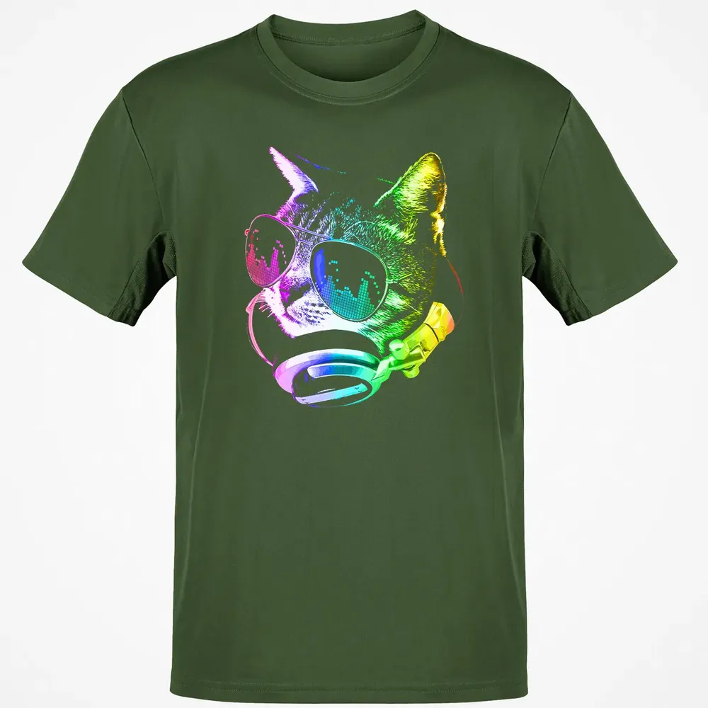 Rainbow Music Cat Classic Unisex T-Shirt - 7