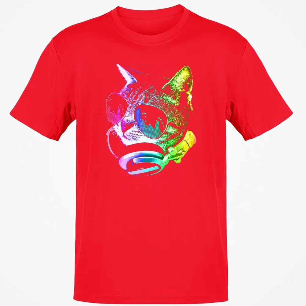 Rainbow Music Cat Classic Unisex T-Shirt - 11