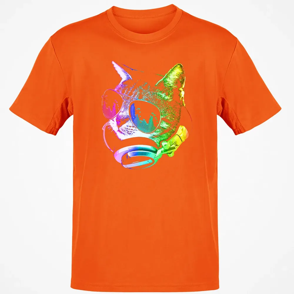 Rainbow Music Cat Classic Unisex T-Shirt - 9