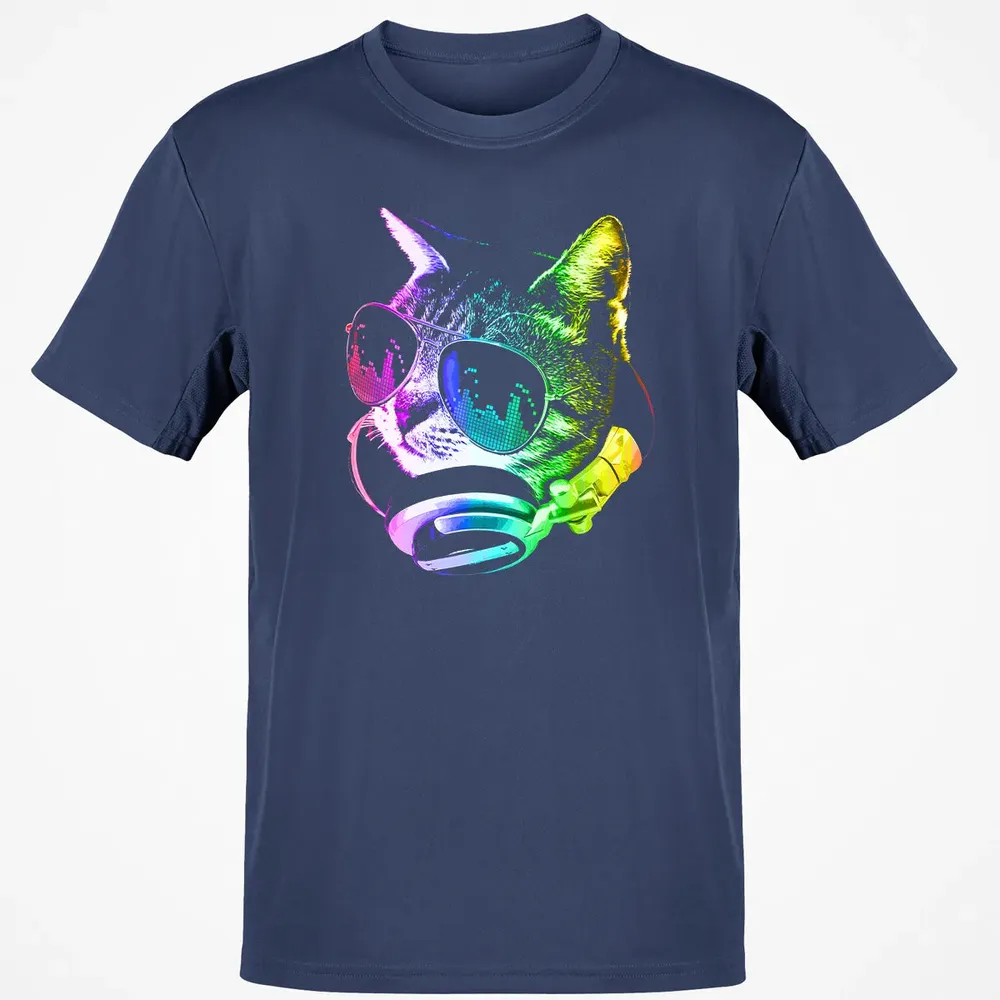 Rainbow Music Cat Classic Unisex T-Shirt - 8