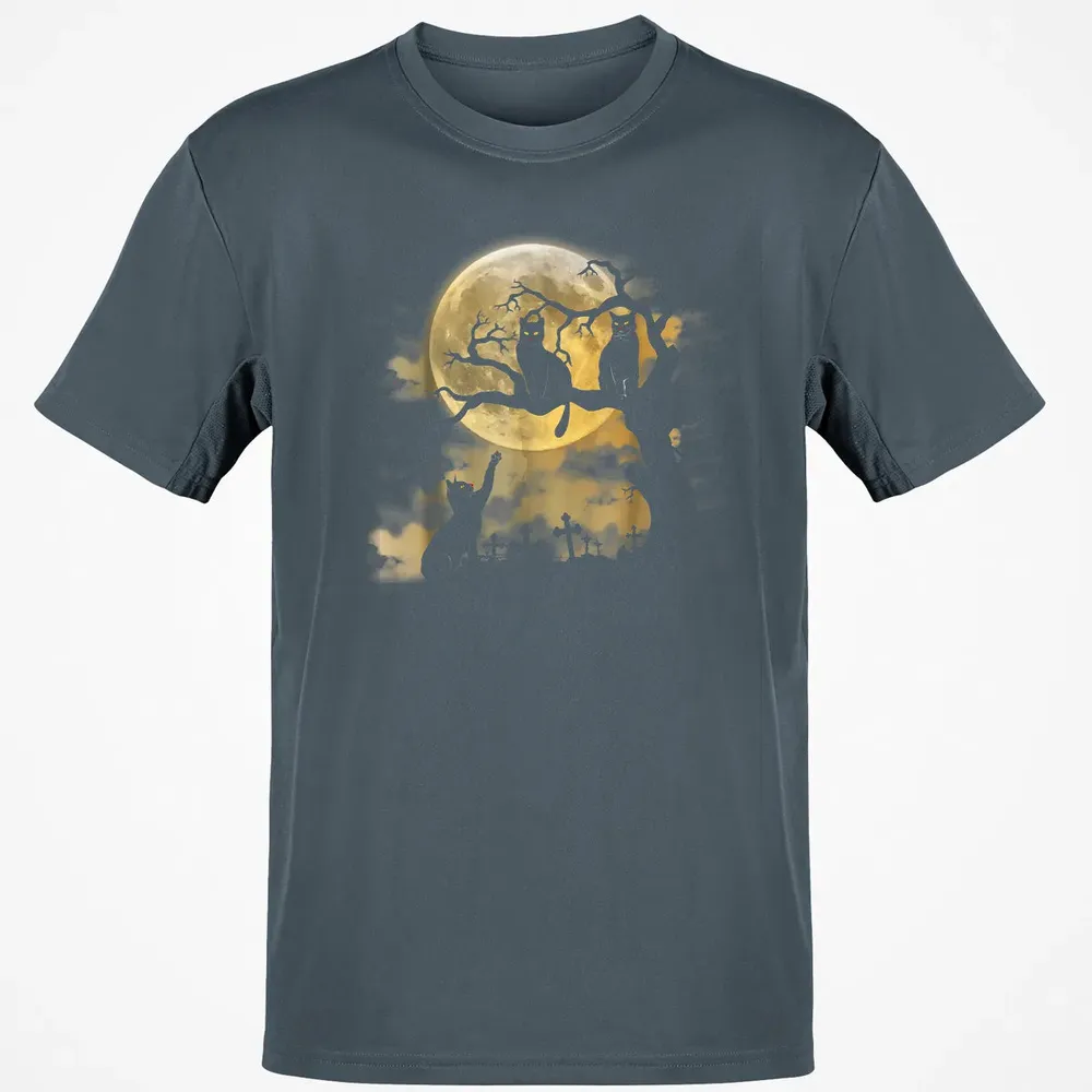Full Moon Wiccan    Black Cat Pagan Gifts Classic Unisex T-Shirt - 4