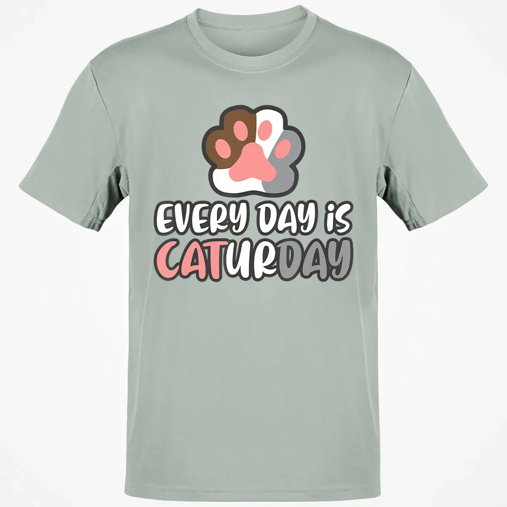 Ca Everyday Is Caturday Cat Classic Unisex T-Shirt - 3