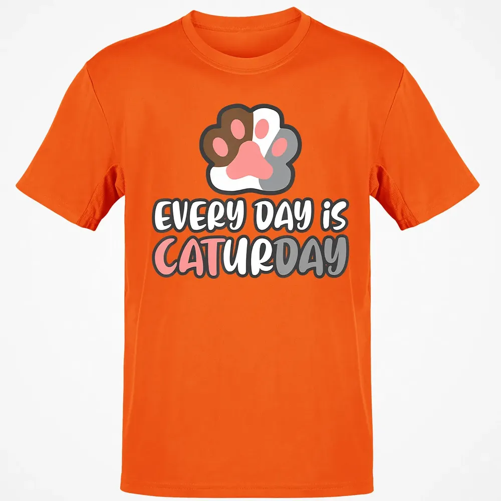 Ca Everyday Is Caturday Cat Classic Unisex T-Shirt - 9