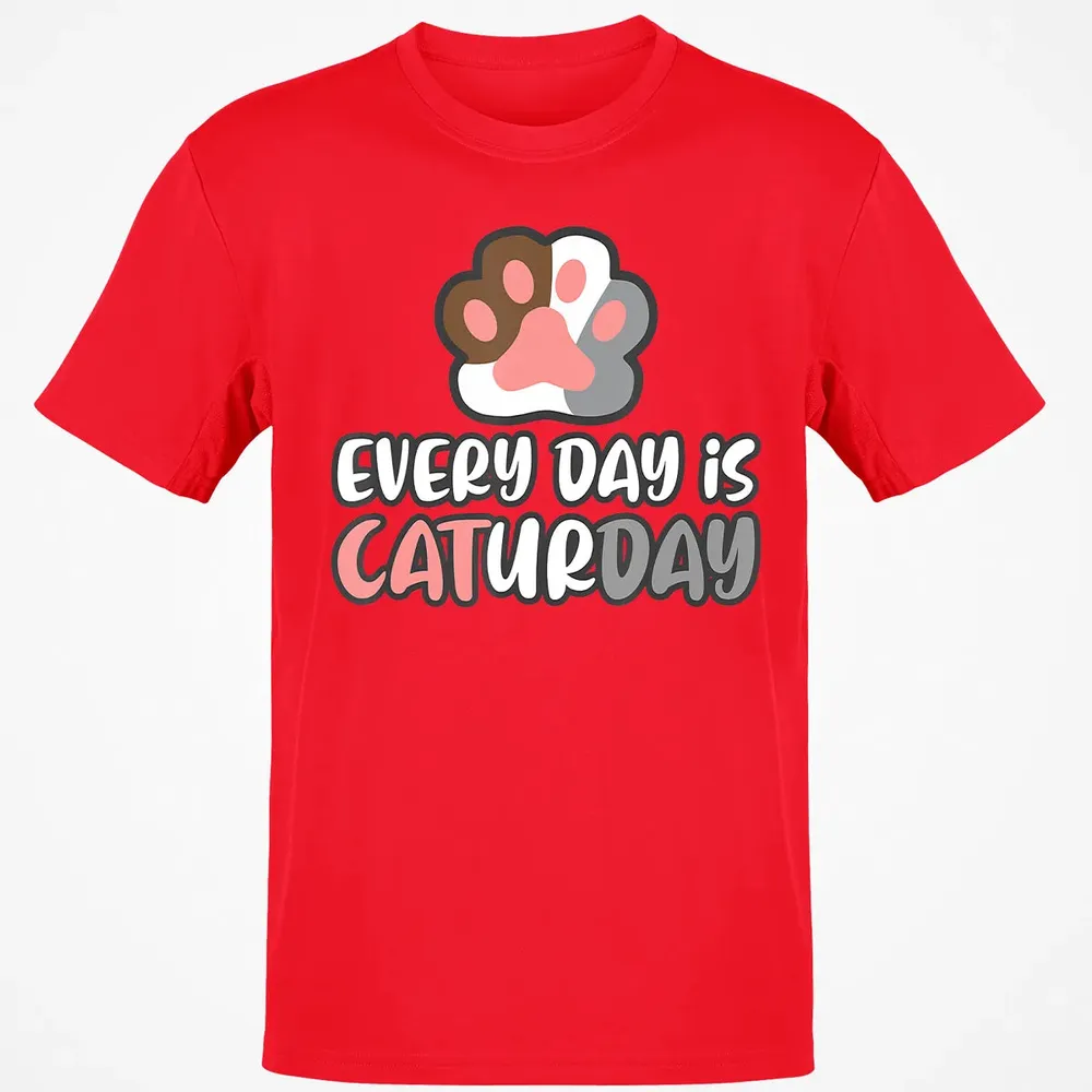 Ca Everyday Is Caturday Cat Classic Unisex T-Shirt - 11