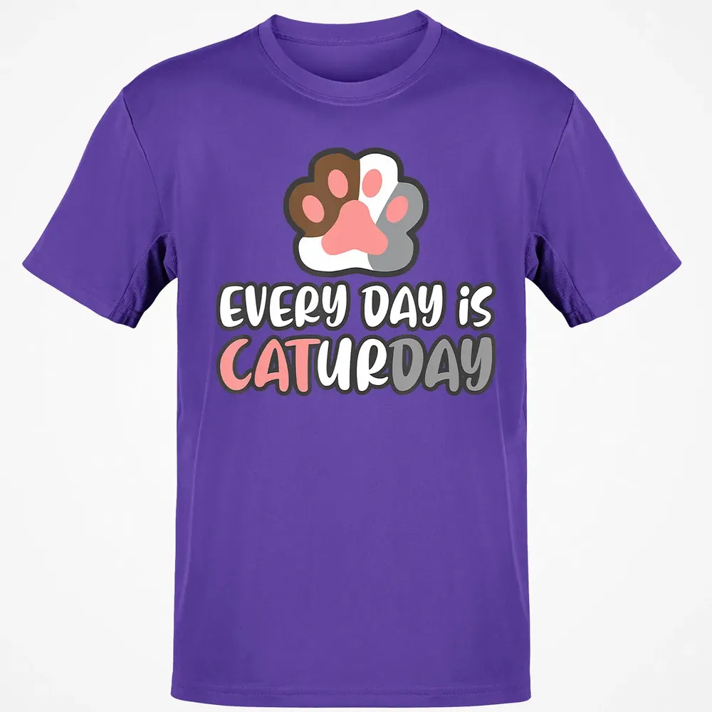 Ca Everyday Is Caturday Cat Classic Unisex T-Shirt - 10