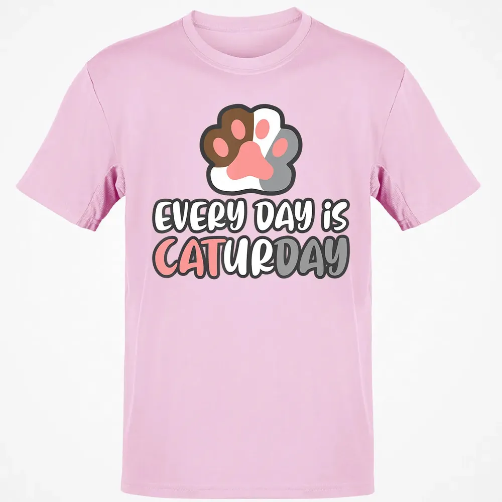 Ca Everyday Is Caturday Cat Classic Unisex T-Shirt - 6