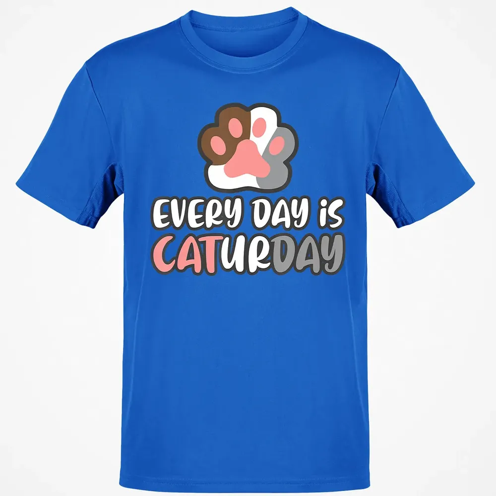 Ca Everyday Is Caturday Cat Classic Unisex T-Shirt - 12
