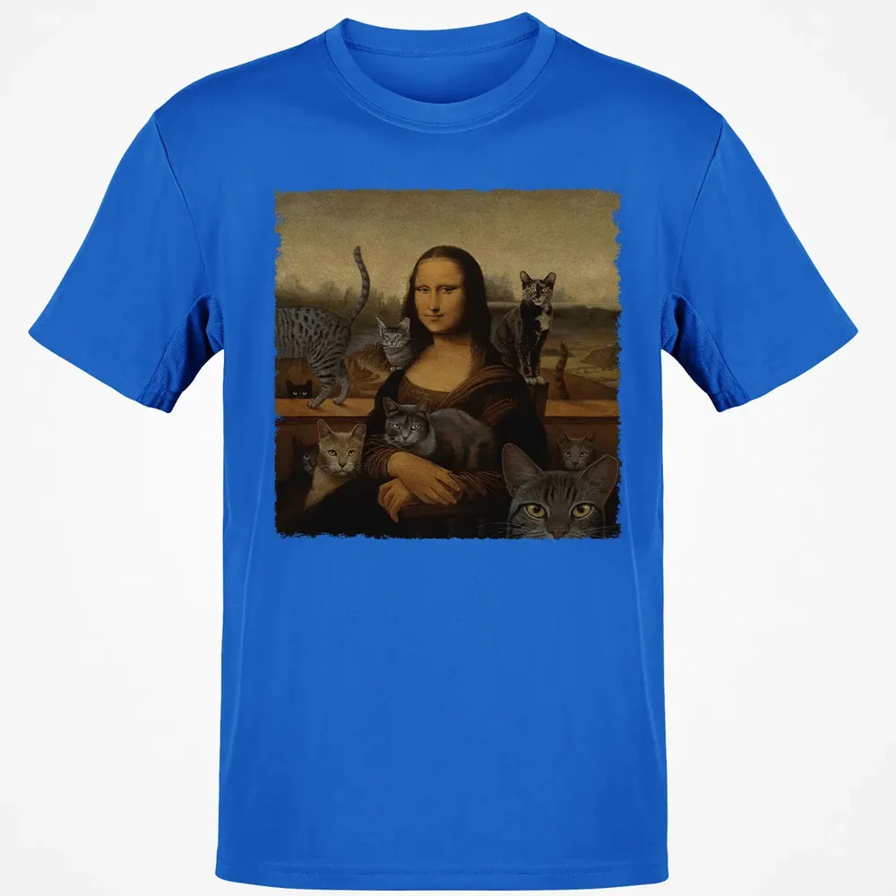 Monalisa with cats Classic Unisex T-Shirt - 12