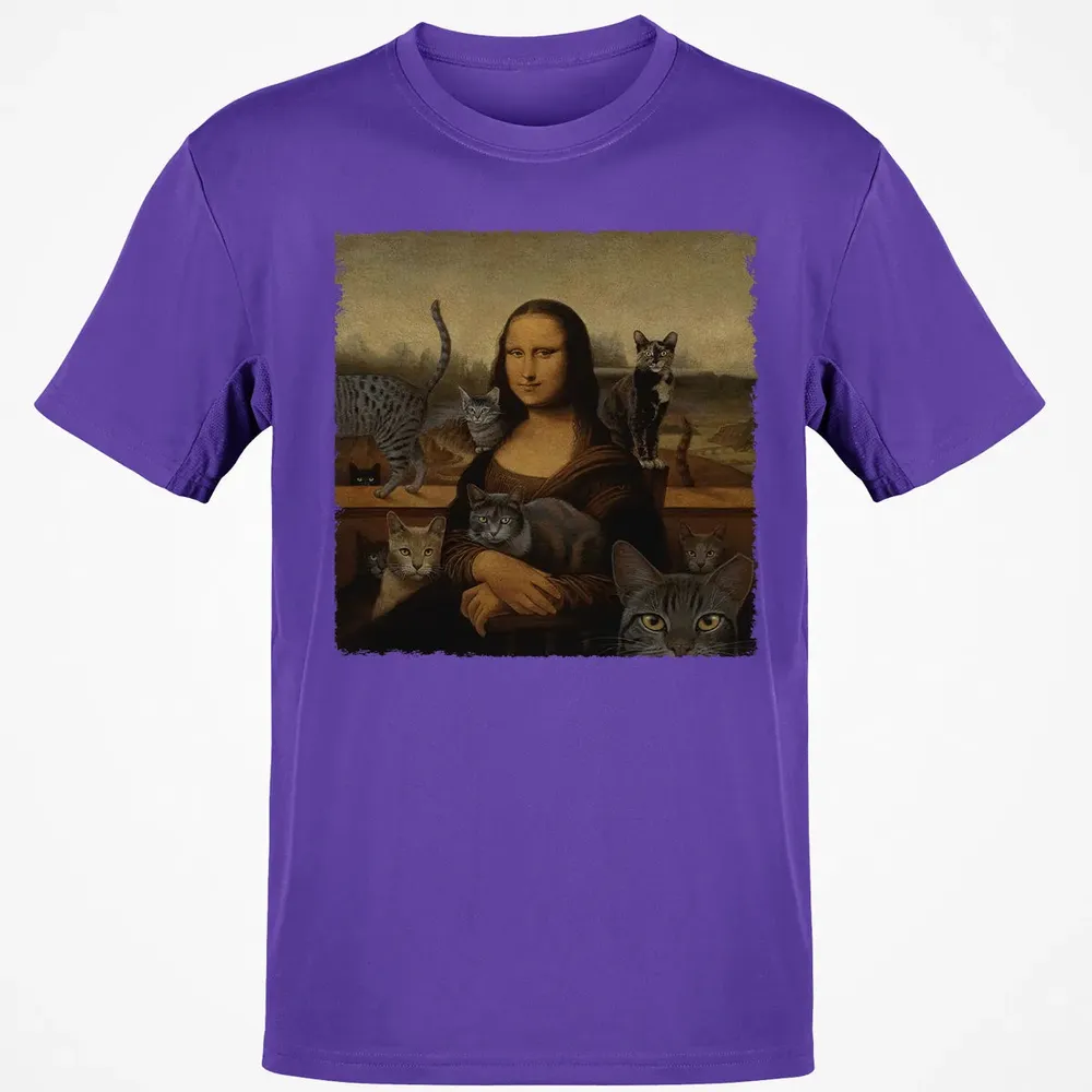 Monalisa with cats Classic Unisex T-Shirt - 10