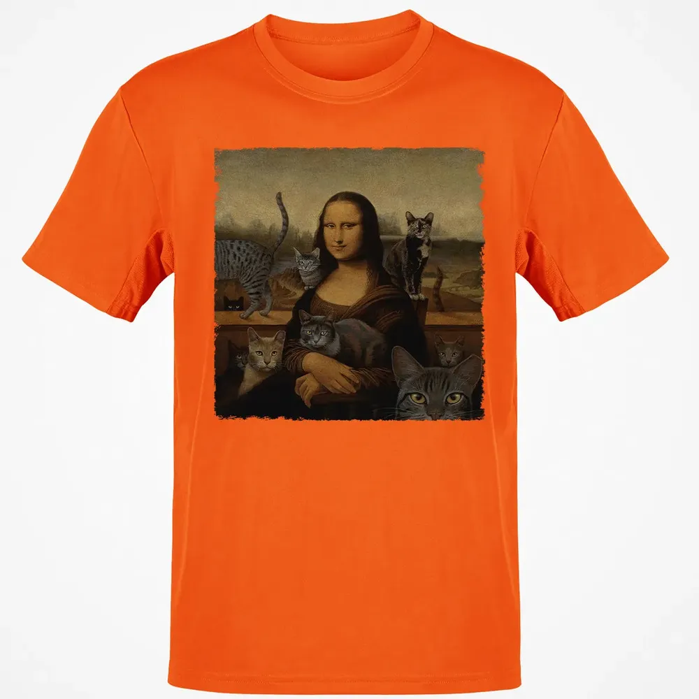 Monalisa with cats Classic Unisex T-Shirt - 9