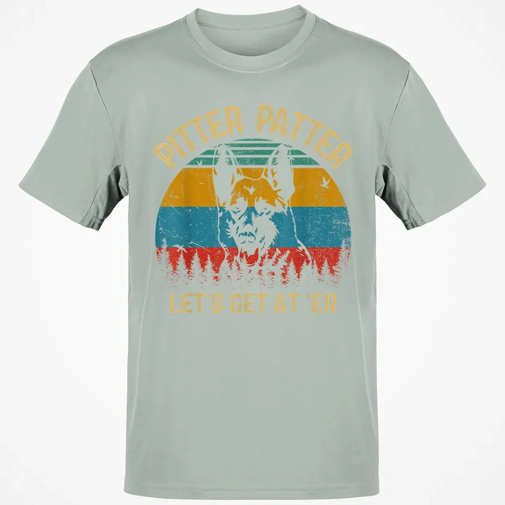 Funny Pitter Vintage Patter German Shepherd 2 Classic Unisex T-Shirt - 3