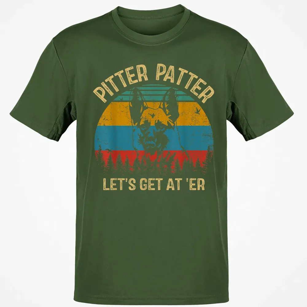 Funny Pitter Vintage Patter German Shepherd 2 Classic Unisex T-Shirt - 7