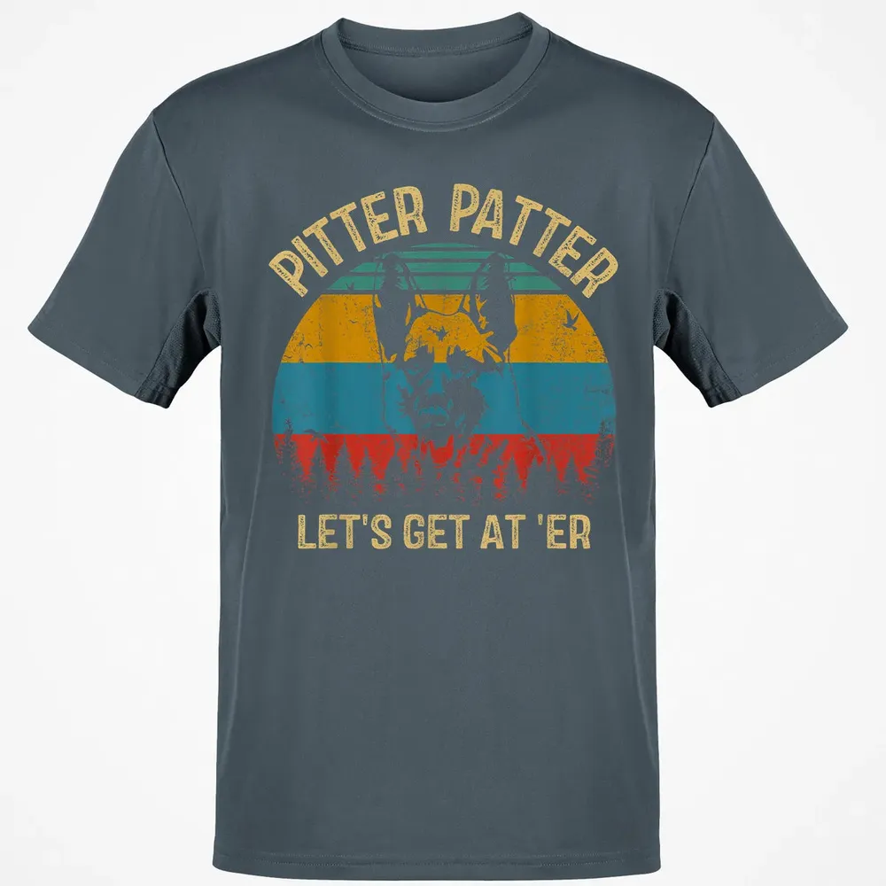 Funny Pitter Vintage Patter German Shepherd 2 Classic Unisex T-Shirt - 4