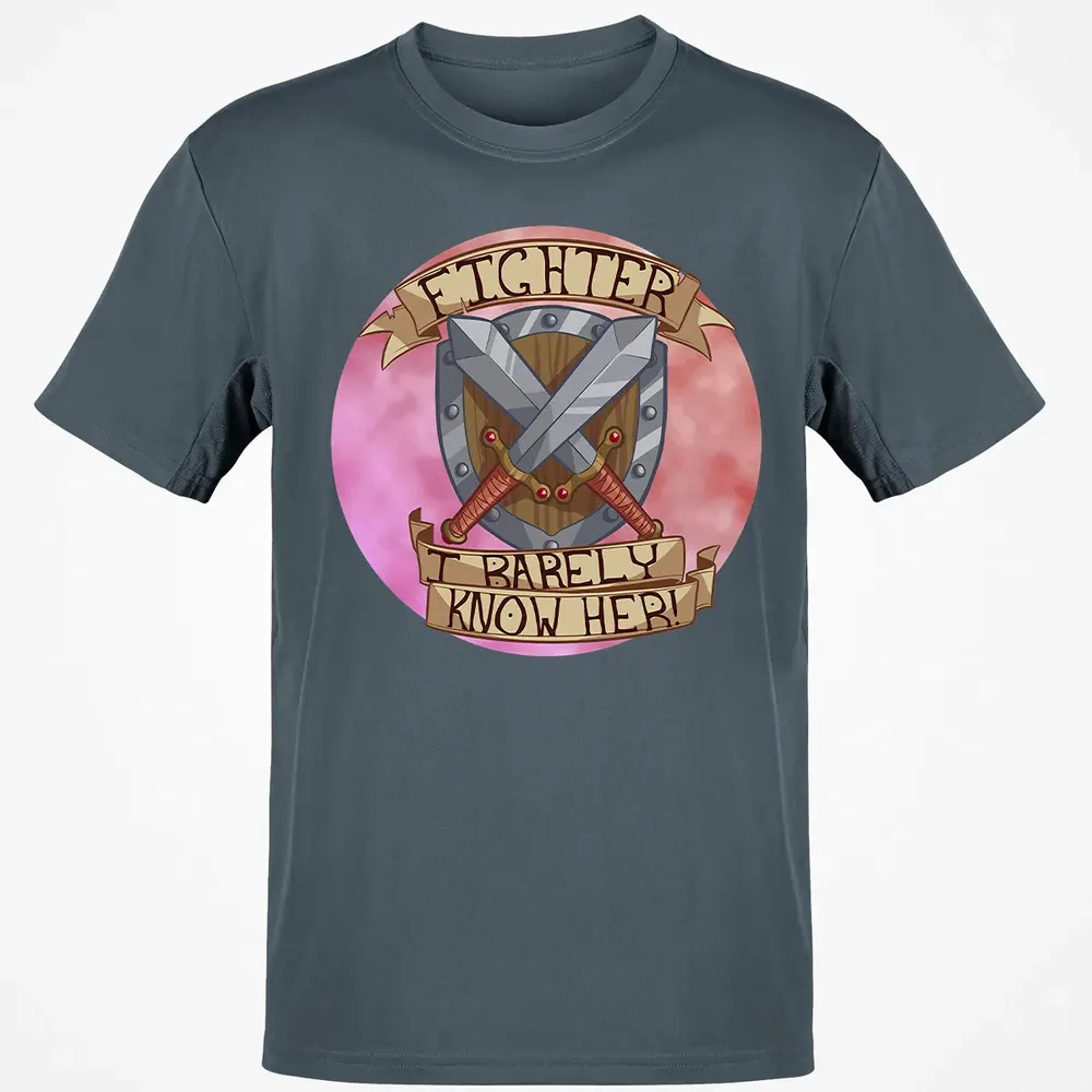 Fighter   I Barely Know Her Classic Unisex T-Shirt - 4
