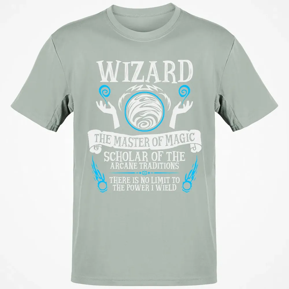 WIZARD, The Master of Magic (White Text) Classic Unisex T-Shirt - 3