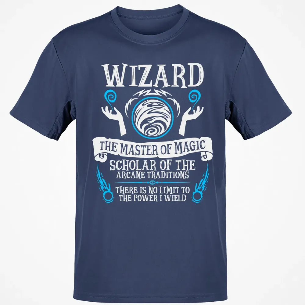 WIZARD, The Master of Magic (White Text) Classic Unisex T-Shirt - 8