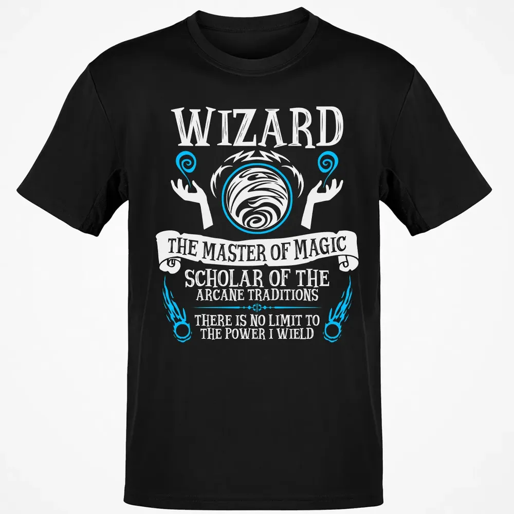 WIZARD, The Master of Magic (White Text) Classic Unisex T-Shirt - 2