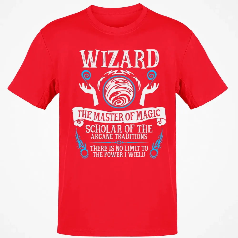 WIZARD, The Master of Magic (White Text) Classic Unisex T-Shirt - 11