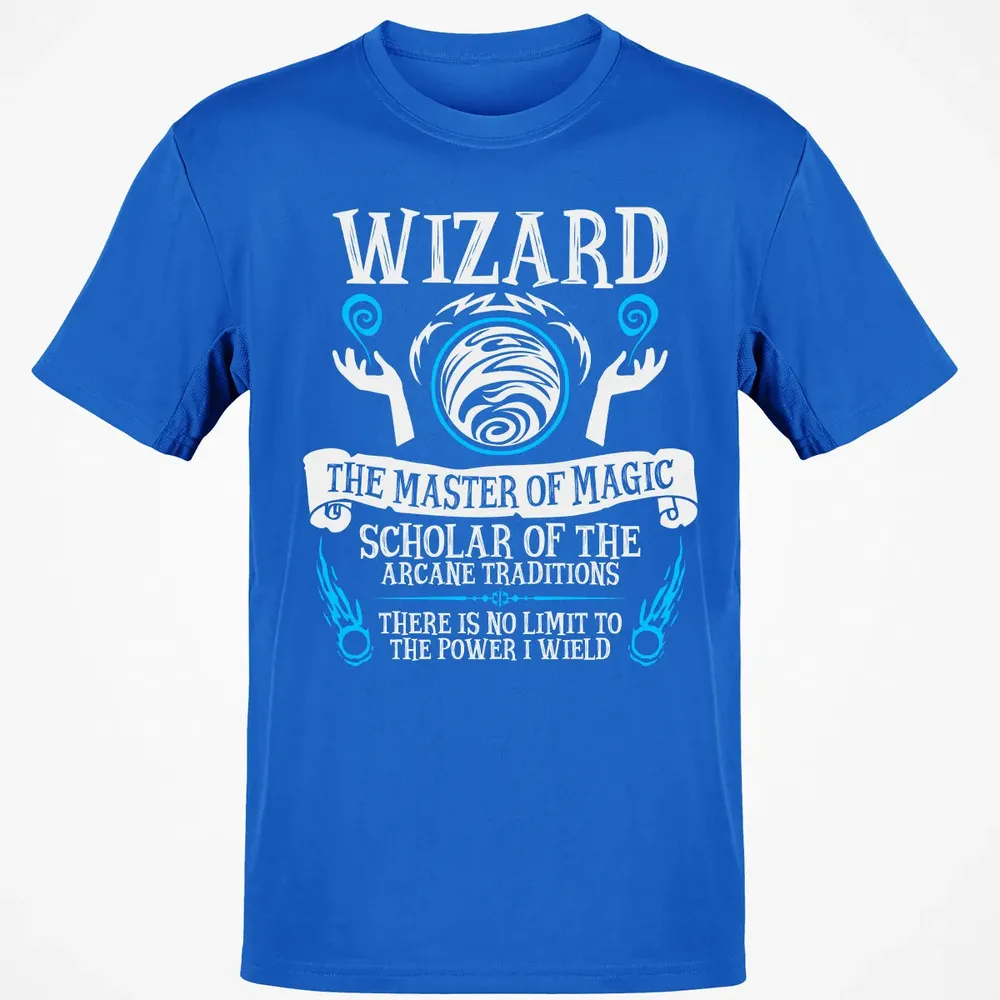 WIZARD, The Master of Magic (White Text) Classic Unisex T-Shirt - 12