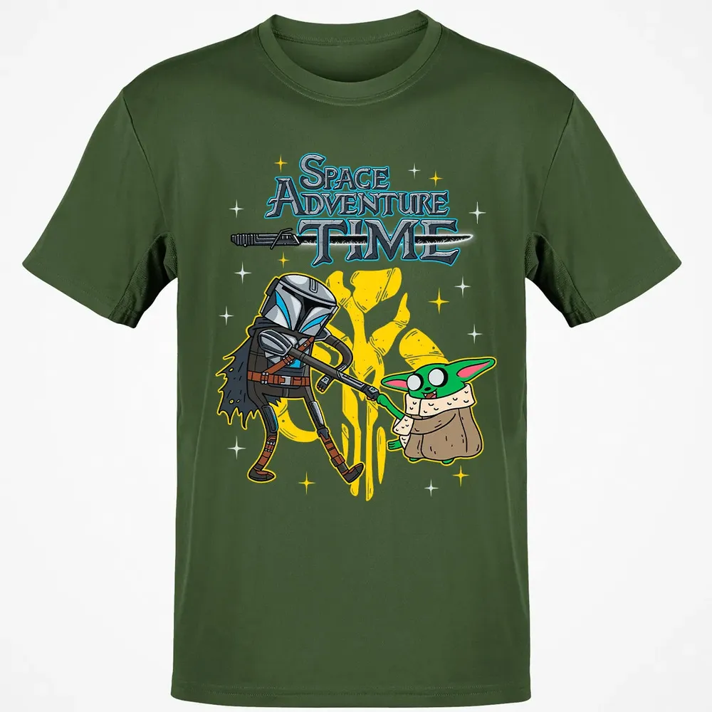 Space Adventure Time Classic Unisex T-Shirt - 7
