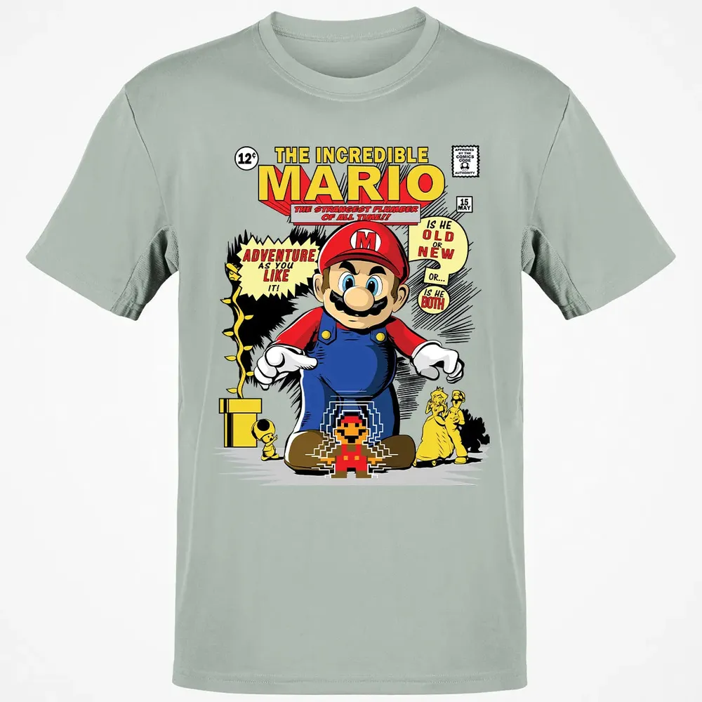 The Incredible Mario Classic Unisex T-Shirt - 3