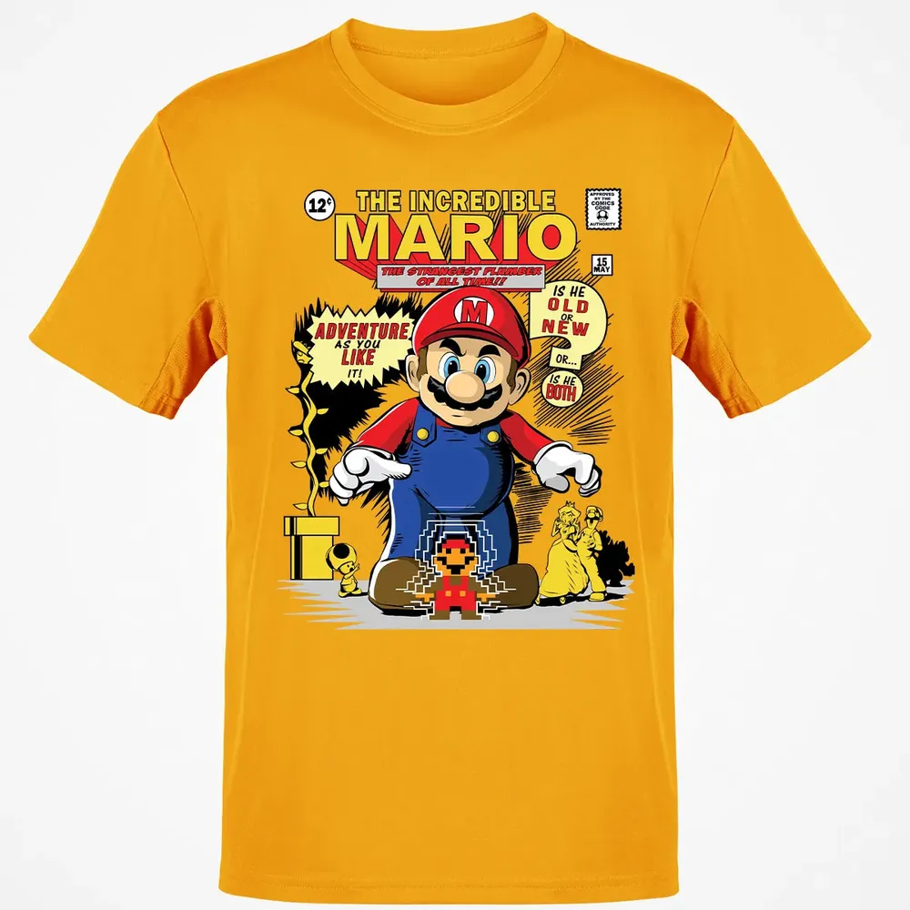 The Incredible Mario Classic Unisex T-Shirt - 5