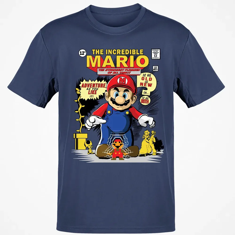 The Incredible Mario Classic Unisex T-Shirt - 8