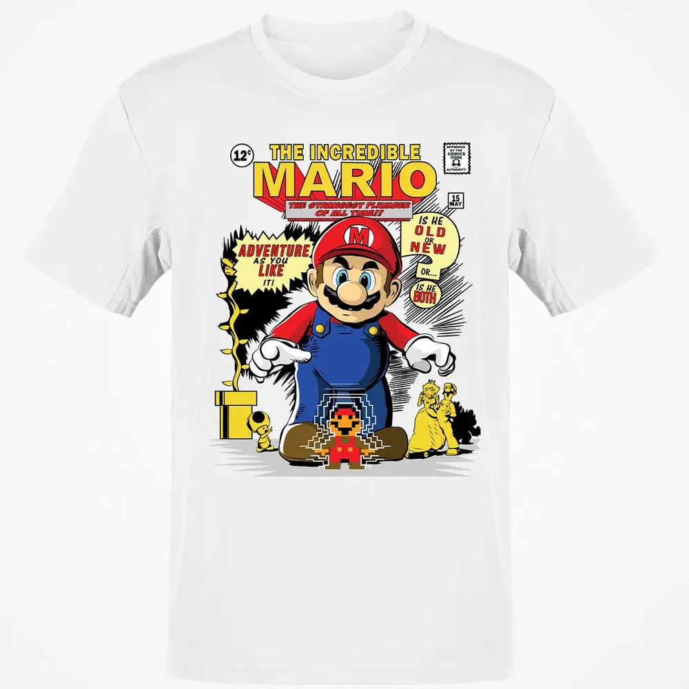 The Incredible Mario Classic Unisex T-Shirt - 13