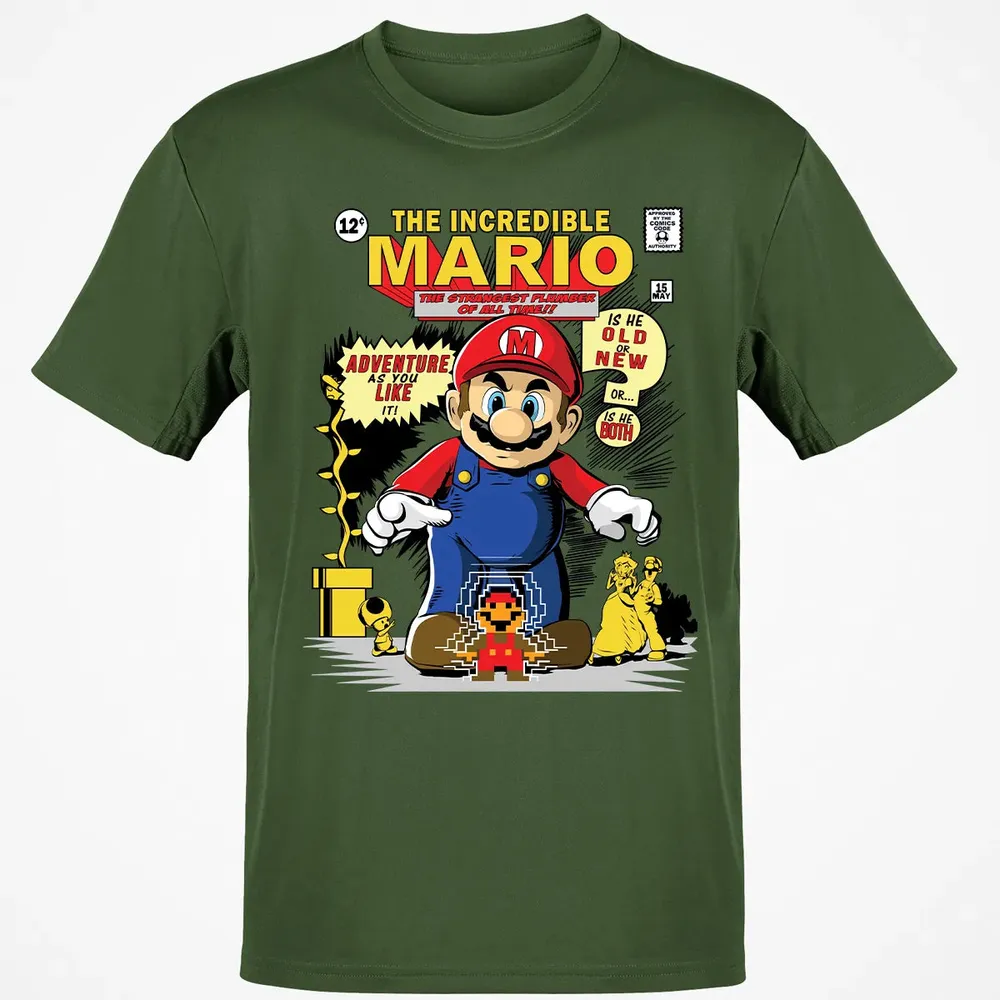The Incredible Mario Classic Unisex T-Shirt - 7