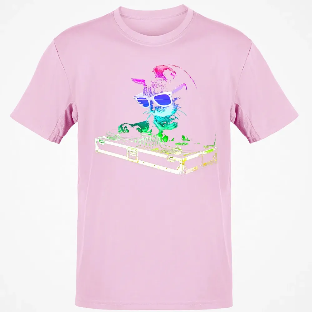 HOUSE CAT (Rainbow DJ Cat Kitty) Classic Unisex T-Shirt - 6