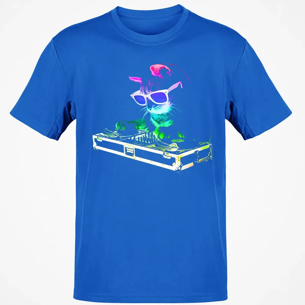 HOUSE CAT (Rainbow DJ Cat Kitty) Classic Unisex T-Shirt - 12